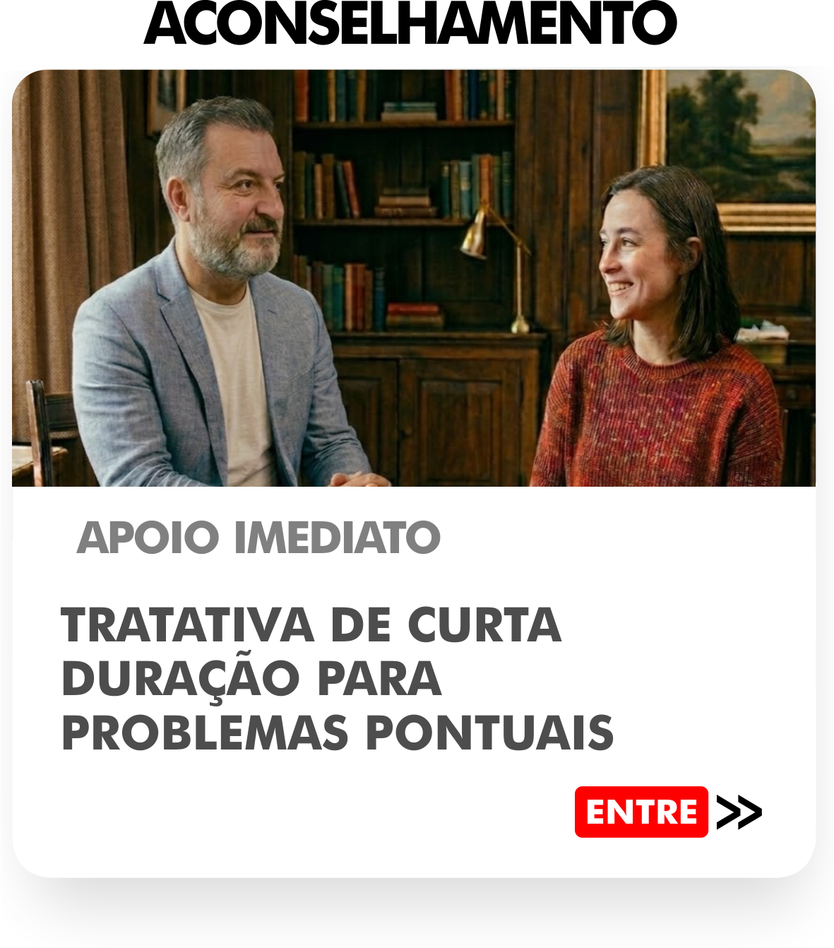Aconselhamento Curitiba. Tratativa de curta duração para problemas pontuais.